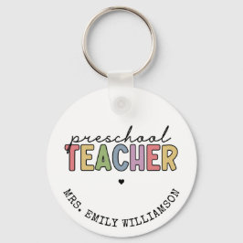 Personalisierte Geschenke für Vorschullehrer Schlüsselanhänger