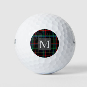 Personalisierte Geschenke Golfer Tartan Monogram G Golfball