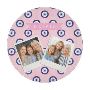 Personalisierte Geschenke mit Böser-Augen-Muster i Schneidebrett