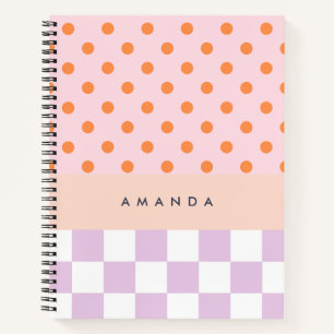 Personalisierte Geschenke mit Monogramm, Pastell, Notizbuch