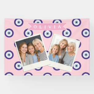 Personalisierte Geschenke mit rosa bösen Augen-Mus Banner