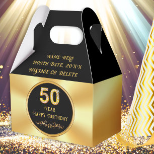 Personalisierte Geschenke zum 50. Geburtstag, Gebu Geschenkschachtel