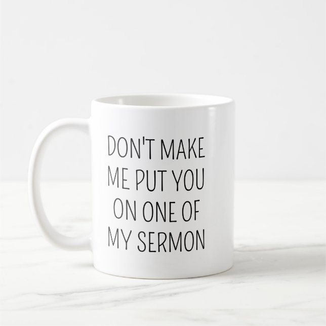 Personalisierte Geschenke, zwing mich nicht, dich  Kaffeetasse (Links)
