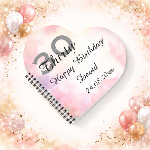 Personalisierte Geschenkidee für einen 30. Geburts Notizbuch
