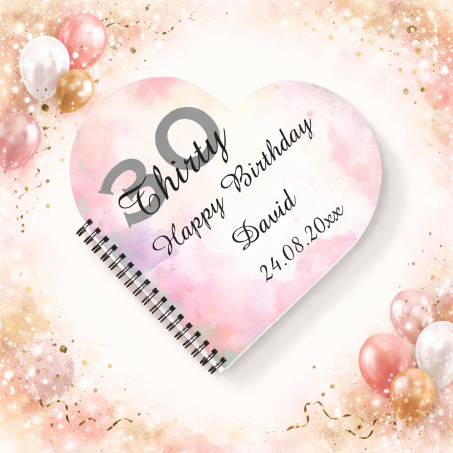Personalisierte Geschenkidee für einen 30. Geburts Notizbuch (Von Creator hochgeladen)