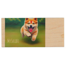Personalisierte Geschenkidee Niedliche Shiba USB