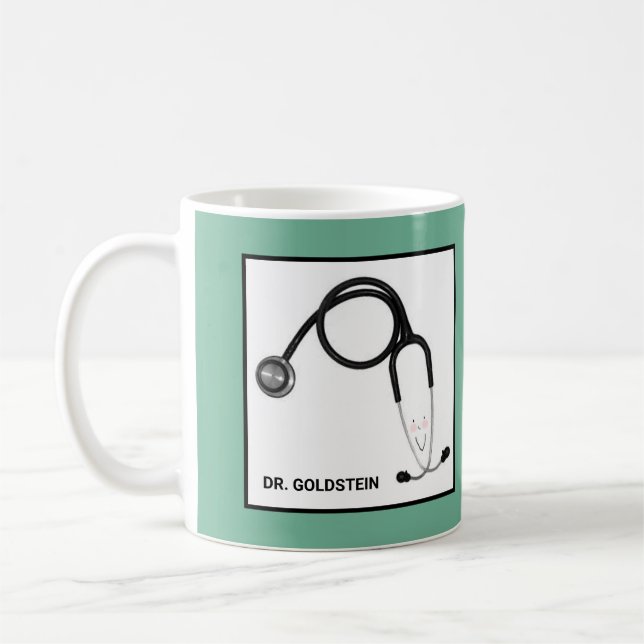 Personalisierte Geschenkideen für Ärzte Kaffeetasse (Links)