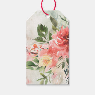 Personalisierte Geschenkmarke für Aquarellbaum Geschenkanhänger