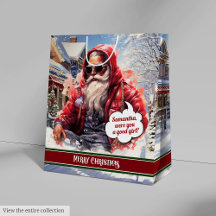 Personalisierte Geschenktasche Cooler Weihnachtsma