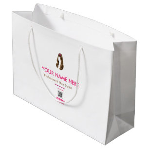 Personalisierte Geschenktasche für Hairstylisten Große Geschenktüte