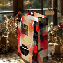 Personalisierte Geschenktasche Geometrische Kunst