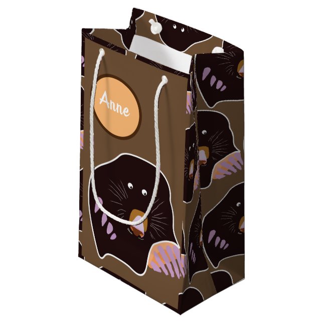Personalisierte Geschenktasche Kleine Geschenktüte (Vorderseite Schrägansicht)