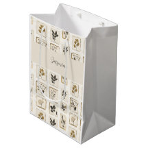 Personalisierte Geschenktasche mit botanischen Krä
