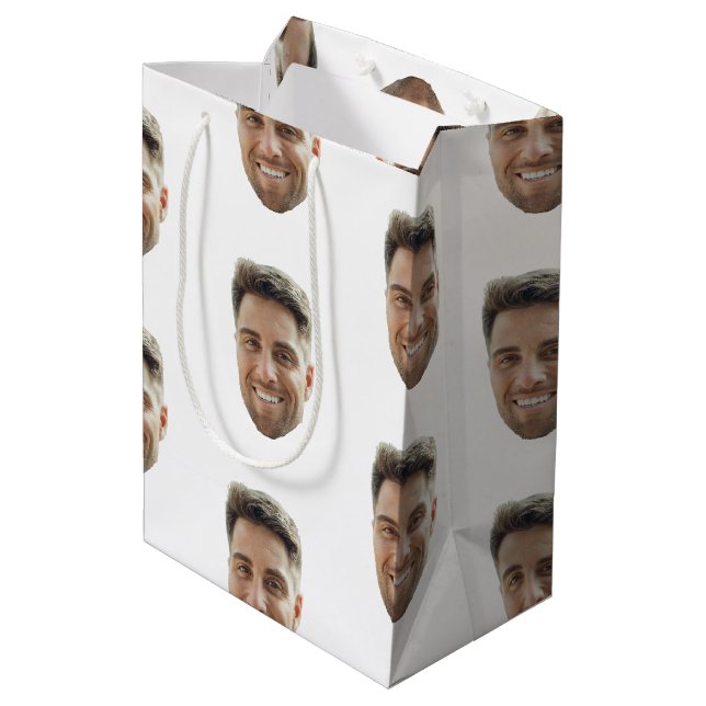 Personalisierte Geschenktüte für eine Party (Rückseite Schrägansicht)
