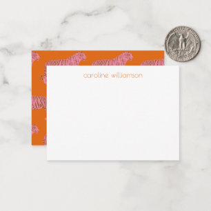 Personalisierte Geschenkverpackung mit rosa-orange Mitteilungskarte