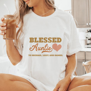 Personalisierte Gesegnete Tante T-Shirt