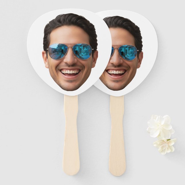 Personalisierte Gesicht Geburtstagsgeschenke Jungg Fächer (Vorne und Hinten)