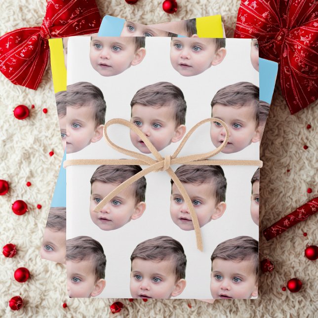 Personalisierte Gesichts-Geschenkverpackung | Lust Geschenkpapier Set (Von Creator hochgeladen)