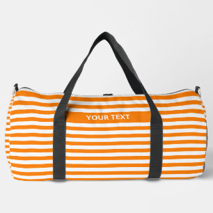 Personalisierte gestreifte Strandtasche: Maßgesche Duffle Bag