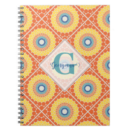 Personalisierte geteerte Ägäische Sommerradiant Ma Notizblock