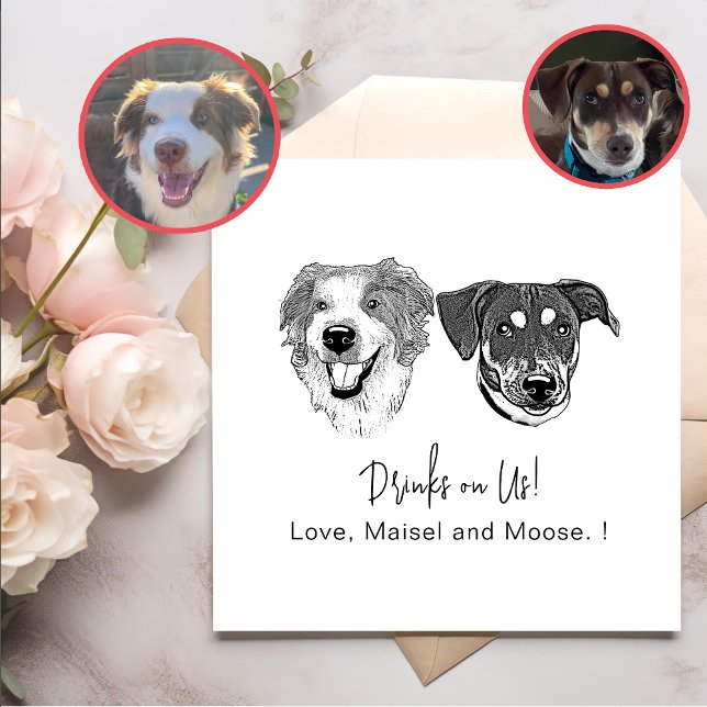 Personalisierte Getränke für Hunde aus Schwarz und Serviette (Von Creator hochgeladen)