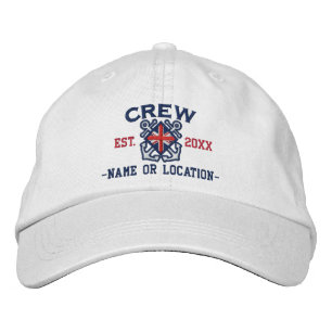 Personalisierte Gewerkschafts-Jack-Flaggen-Crew Bestickte Kappe