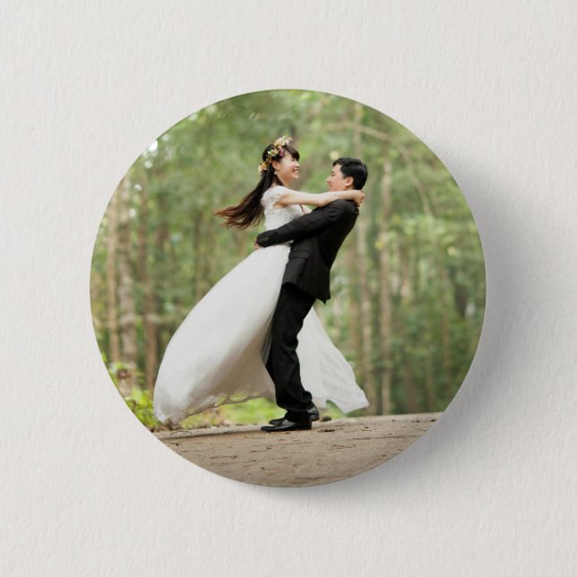 Personalisierte Gewohnheit Ihr eigenes Foto Button (Vorderseite)