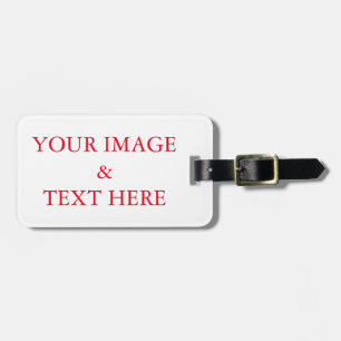Personalisierte Gewohnheit Ihr eigenes Foto Gepäckanhänger