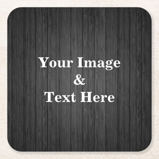 Personalisierte Gewohnheit Ihr eigenes Foto Rechteckiger Pappuntersetzer (Vorderseite)