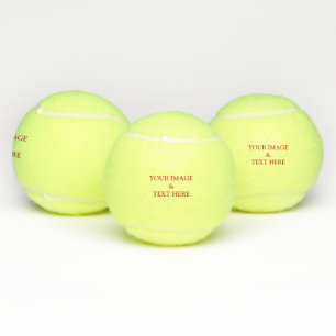 Personalisierte Gewohnheit Ihr eigenes Foto Tennisbälle