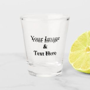 Personalisierte Gewohnheit Ihr eigenes Foto u. Schnapsglas