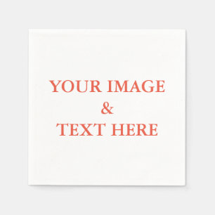Personalisierte Gewohnheit Ihr eigenes Foto u. Serviette