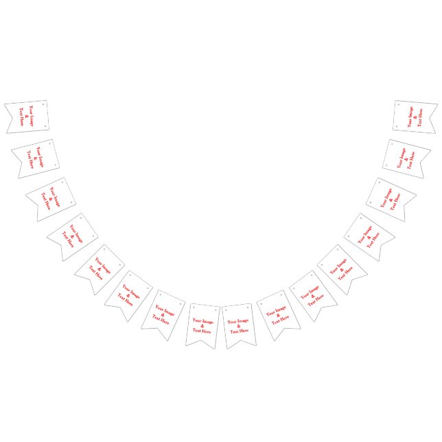 Personalisierte Gewohnheit Ihr eigenes Foto u. Wimpelkette (Alle)