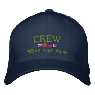 Personalisierte Gewohnheit Ihre Crew-Seeflaggen Bestickte Baseballkappe