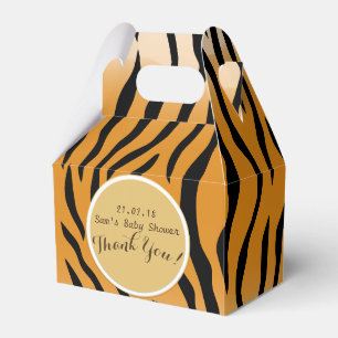 Personalisierte Giebelboxen Tiger-Druck Geschenkschachtel