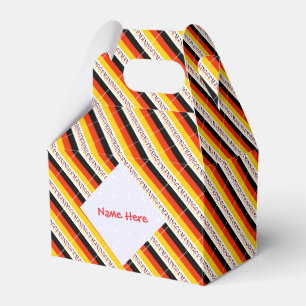 Personalisierte Giebelform mit deutscher Flagge Geschenkschachtel