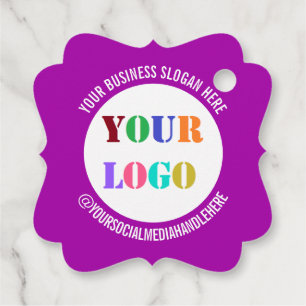 Personalisierte Gift-Tags für Firmenlogo Geschenkanhänger