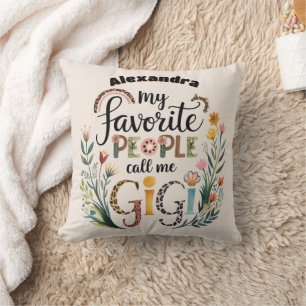 ❤️Personalisierte GIGI Mutters Tag Geburtstag Weih Kissen