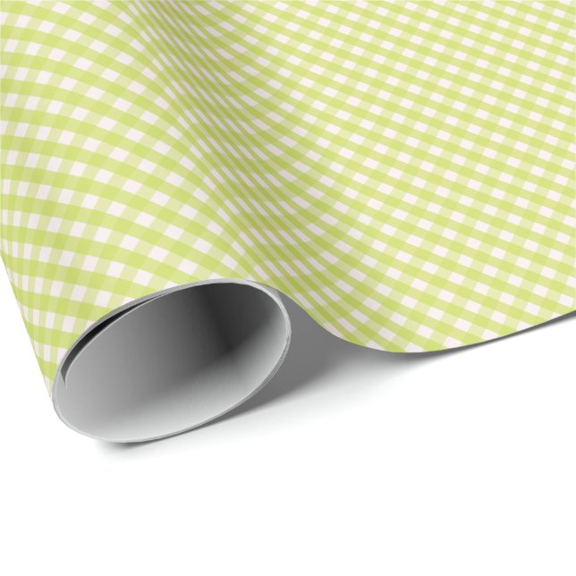 Personalisierte Gingham-Geschenkanhänger Geschenkpapier (Rolleneckpunkt)