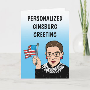 Personalisierte Ginsburg‑Grußkarte Karte