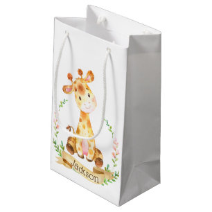 Personalisierte Giraffe Baby-Dusche Kleine Geschenktüte