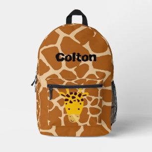 personalisierte Giraffe Bedruckter Rucksack