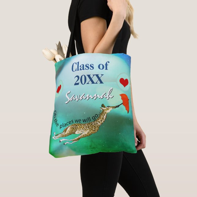 Personalisierte Giraffe, die Orte, an die wir gehe (Von Nahem)