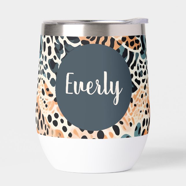 Personalisierte Giraffe Leopard Tierausdruck (Links)