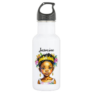 Personalisierte Girl-Prinzessin Edelstahlflasche