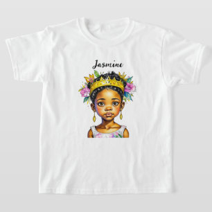 Personalisierte Girl-Prinzessin T-Shirt