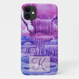 Personalisierte Girl-Rose Mit Monogramm Abstrakt B Case-Mate iPhone Hülle
