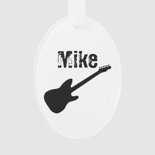 Personalisierte Gitarren-Verzierung Ornament (Vorderseite)
