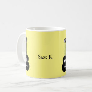 Personalisierte Gitarrenmusik Kaffeetasse