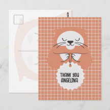 Personalisierte Gitterlinien braune süße Katze